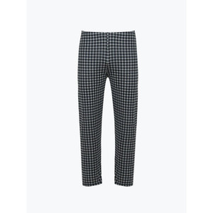 Pantaloni da uomo con Logo personalizzato pantaloni da lavoro con caratteristiche impermeabili tessuto tessuto a forma diritta di colore nero XL - Product Image 1