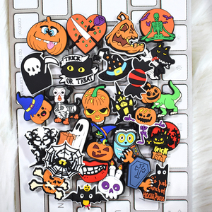 Designer de luxe Halloween fantôme et citrouille résine caoutchouc chaussures breloques nouvelles décorations d'ornement d'halloween pour chaussures - Product Image 2