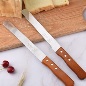Cuchillo dentado de acero inoxidable de 8-9.9 pulgadas para pan, sándwiches, pasteles, tostadas, uso doméstico - Product Image 1