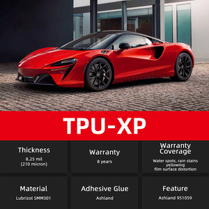 <span class=keywords><strong>Film</strong></span> de protection de peinture automobile auto-réparateur en TPU PPF, 6,5 mil, transparent, pour carrosserie – Offre Spéciale - Product Image 1