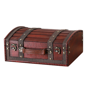 Mystic Arts Retro Wooden Storage <b>Box</b> <b>Large</b> Capacity Jewelry <b>Box</b> With Leather Handle For Home Decor And Photography Props - Product Image 5
