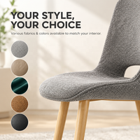 Chaise à dossier en forme de cuillère certifiée E0, fourniture OEM ODM pour meubles de salle à manger personnalisés et programmes d'approvisionnement en gros
