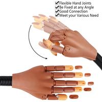 Véritable Main Humaine Structure Nail Pratique Doigt Joint Simulation Libre Plié Artificielle Main Modèle Nail Fournitures Produit