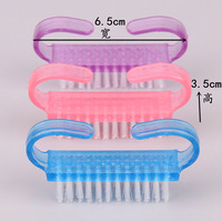 Brosse à ongles en corne de bœuf, petite, très vendue, pour le nettoyage des ongles, les soins des ongles, le nail art et les outils de maquillage