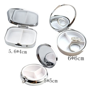 Custom Portable Metal Air-Tight Pill Container for Medicine and Jewelry Storage Promotional Pill Storage Case