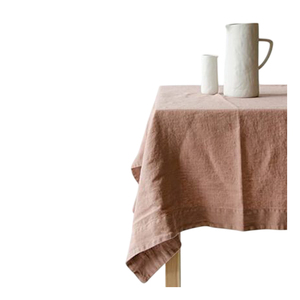 Décor de chemin de table à manger élégant en lin lavé doux et durable - Product Image 4