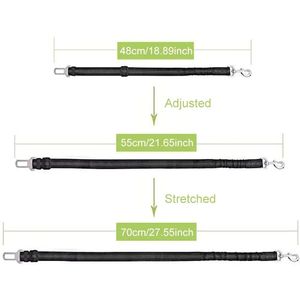 Оптовая продажа, легко устанавливаемый регулируемый нейлоновый поводок для домашних животных, ремень безопасности для собак, для путешествий - Product Image 6