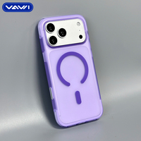 Funda Magnética para Teléfono VAWI B500 con Protección de Amortiguación de Aire, Acabado Esmerilado Antichoque para iPhone 17 18 Pro Max
