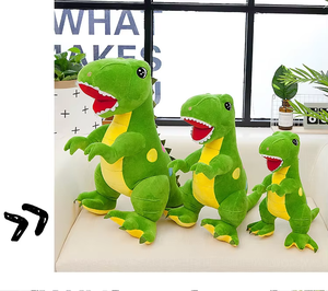 Peluche Dinosaure Mignonne, Jouet en Peluche Doux, Remplissage Coton PP, Poupée Dragon de Dessin Animé pour Cadeau de Fête Enfant - Product Image 2
