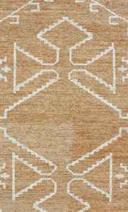 พรมคิลิมทำมือจากขนสัตว์ 100% และไหมไผ่ ผ้าปูพื้นลายเรขาคณิตปักลายดีไซเนอร์ สำหรับบ้าน โรงแรม ห้องนั่งเล่น ชายหาด สไตล์โบโฮ - Product Image 2