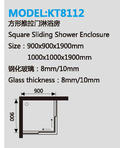 Puerta de <span class=keywords><strong>ducha</strong></span> cuadrada KMRY SS304 <span class=keywords><strong>precio</strong></span> barato vidrio de baño sin marco con bandeja de piedra artificial para cuarto de <span class=keywords><strong>ducha</strong></span> de esquina - Product Image 3