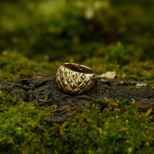 Fashion <b>Ring</b> 316L Stainless Steel PVD Gold Plating Resistant Sustainable Statement Jewelry - Product Image 3