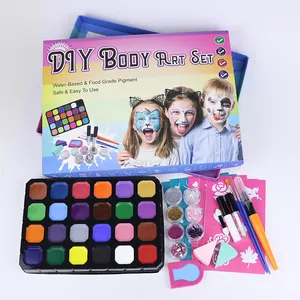 Luxury Bright Color Multi-functional Face Body Paint Kit For Kids' DIY