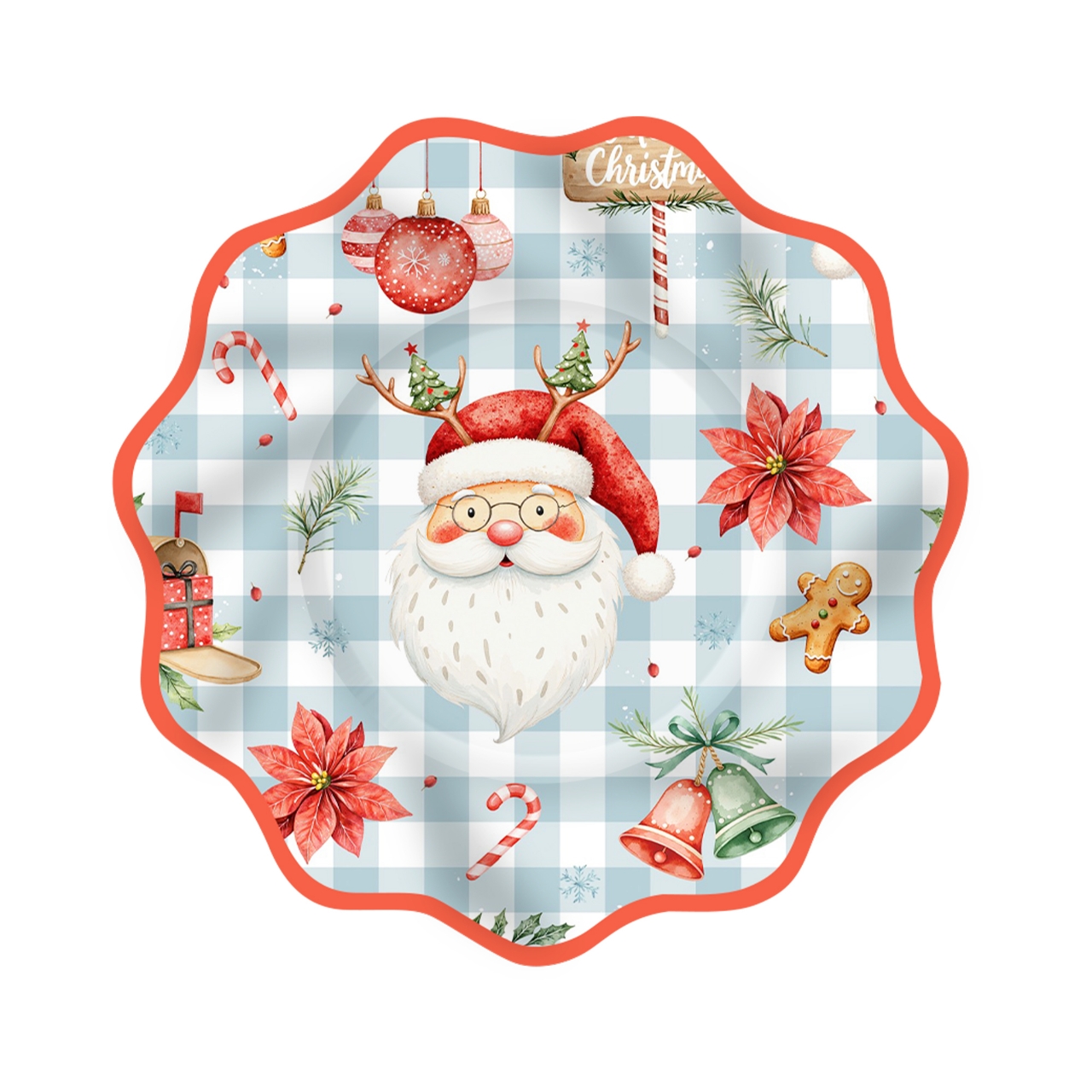 Plato de papel de 9 pulgadas * 8 piezas