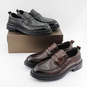 Chaussures habillées élégantes haut de gamme pour hommes, en cuir véritable, confortables, légères, respirantes et antidérapantes, idéales pour l'automne - Product Image 1
