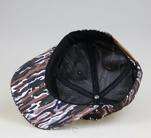 Hunting Camo Print Flat Bill <b>Snapback</b> Hat Adjustable Camouflage Baseball <b>Cap</b> for Outdoor Fishing Wholesale - Product Image 5