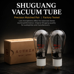 Shuguang <span class=keywords><strong>300BS</strong></span> Vakuumröhre Direktbeheizte Leistungstriode Ersatz für 300B 4-Pin Keramiksockel für Klasse-A SET HiFi-Verstärker Abgestimmtes Paar - Product Image 2