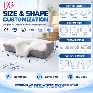 Oreiller Papillon Personnalisé Moderne <span class=keywords><strong>Ergonomique</strong></span> Orthopédique en Mousse à Mémoire de Forme pour un Sommeil Sain et <span class=keywords><strong>Cervical</strong></span> - Product Image 4