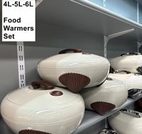 Ensemble de 3 chauffe-plats 4L-5L-6L, contenants alimentaires multifonctionnels en plastique isolé de haute qualité