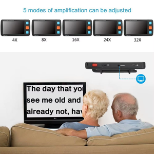 <span class=keywords><strong>Portable</strong></span> 5 pouces LCD écran de téléphone vidéo électronique loupe Mobile dispositifs d'aide à la basse vision en plastique <span class=keywords><strong>pour</strong></span> les malvoyants - Product Image 4