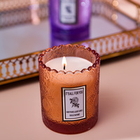 Bougie parfumée décorative, diffuseur d'arômes en relief, bougies naturelles non toxiques à combustion prolongée, cadeau assainisseurs d'air relaxants