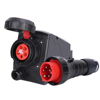 4 Pin Plug dan soket minyak dan Gas Industrial 3 p + e tahan air 380v 3 fase 5 Pin tahan ledakan steker dan wadah