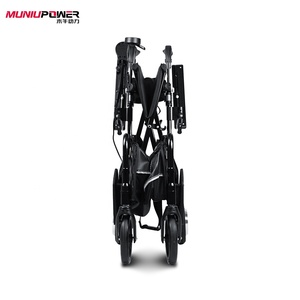 Deambulatore Elettrico Leggero Nero per Interni ed Esterni con Sedile per Anziani e Disabili - Product Image 3