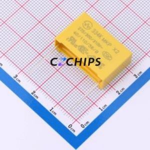 Condensador de Seguridad C42Q333476P90001, Componente de Montaje en Orificio (THT), P=22.5mm, 330nF, 10%, 275V/310V, X2 - Product Image 1