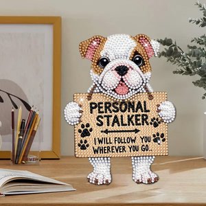 Pintura <span class=keywords><strong>de</strong></span> Diamantes DIY, Decoración Acrílica con Cabeza <span class=keywords><strong>de</strong></span> Perro que Sacude la Cabeza, <span class=keywords><strong>Pug</strong></span> - Product Image 4