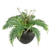 Felce artificiale della pianta dell'erba persiana di alta qualità 38 cm della pianta di plastica poco costosa per la decorazione della pianta