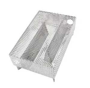 Cestas de filtro de metal perforadas personalizadas, de acero inoxidable 304, 316