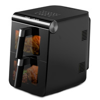 Double grand 2 paniers de 12 litres Technologie 10-en-1 Double cuisson 4 aliments à la fois Friteuse à air