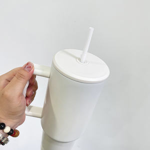 Entrepôt USA China H3.0 de 40oz gobelets en acier inoxydable de couleur vive <span class=keywords><strong>avec</strong></span> <span class=keywords><strong>couvercle</strong></span> <span class=keywords><strong>plat</strong></span> et poignée - Product Image 5