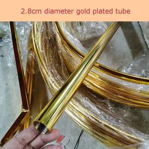 <span class=keywords><strong>2023</strong></span> nouveau mariage arc carré métal brillant plaqué or arc toile de fond support scène rectangulaire fleur support décoration - Product Image 6