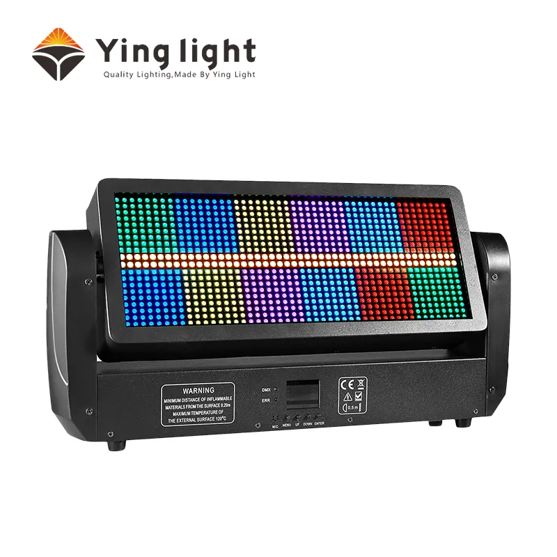 Popular 12 Segment Led Moving Head Strobe Light 864pcs RGB LEDs + 96 white LEDs Stage Flash Strobe Light