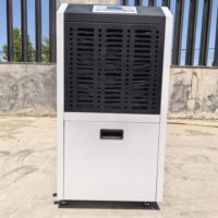 Déshumidificateur industriel haute performance, grand débit d'air, 158L/jour, conception entièrement en cuivre, 2600W, pour usines et entrepôts