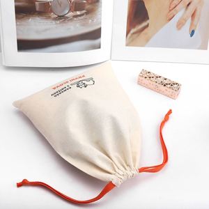 Custom Logo Double <b>String</b> Shoe Dust Shopping <b>Bags</b> Cotton Dust <b>Bag</b> Recycled Soft Cotton Muslin Drawstring Pouch - Product Image 1