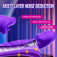 Masseur lingual multifonctionnel 3-en-1 en silicone en forme de U, rechargeable par USB, avec 7 modes de battement/vibration/léchage, jouet sexuel