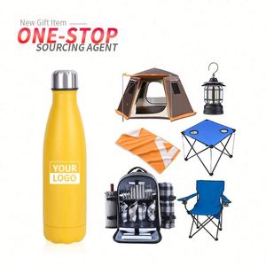 Bouteille d'eau personnalisée en acier inoxydable à double paroi isolée, forme cola, pour adultes, avec bouchon - Product Image 2