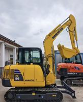 Excavator Crawler Komatsu PC56-7 Bekas 5600kg Mini Digger Asli Jepang untuk Konstruksi dan Lanskap