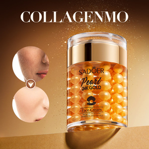 Crème Hydratante Quotidienne Raffermissante pour la Peau, Soutien Élastique de la Peau, Peau Éclatante, Crème Visage Luxe en Capsules Or 24 carats, Marque Privée - Product Image 2