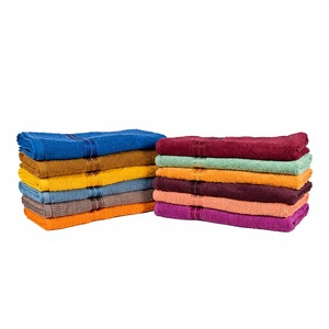 Serviette en coton bleue, douce et absorbante, pour le bain, la décoration, le spa, le bord de piscine, la cuisine, avec logo personnalisé - Product Image 2