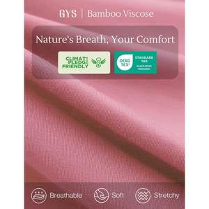 Ensemble pyjama femme personnalisé, débardeur et short, 2 pièces, vêtements de nuit sans manches en viscose de bambou - Product Image 4