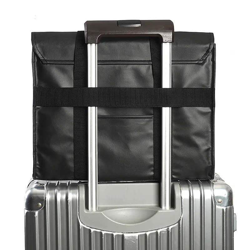 Custom Factory Wholesale Black Laptop Tote Bags Office Business Travel Leather Handbag For Men