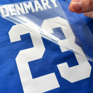 Pegatinas de transferencia de calor de plastisol de alto rendimiento Ropa para hombres | Etiquetas de números ecológicas resistentes a los rayos UV lavables impermeables - Product Image 1