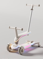 Trottinette Enfant Lumineuse 4 Roues pour Garçons et Filles