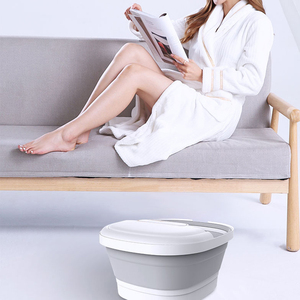 NINGDECRIUS Vasca Elettrica per <span class=keywords><strong>Pediluvio</strong></span> Shiatsu con Vibrazione e Rotolamento, Portatile, con Controllo del Timer - Product Image 5