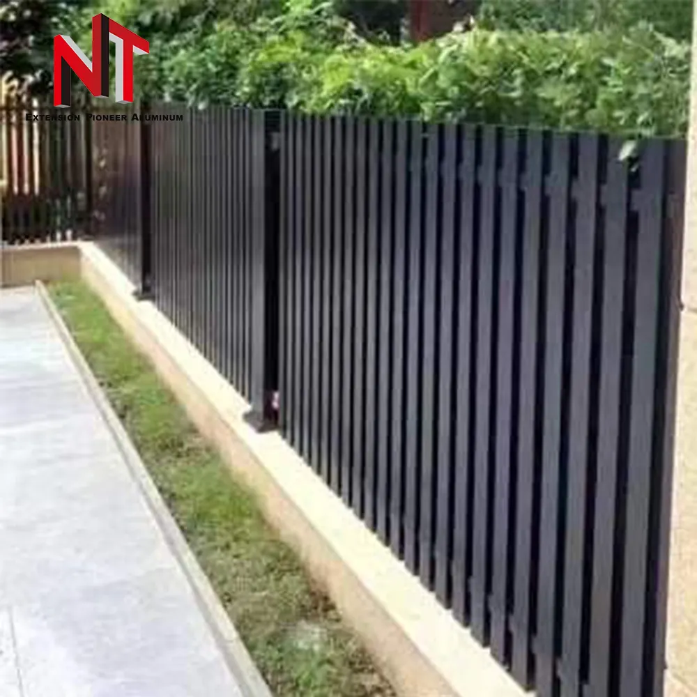 NT aluminum profile Wholesale cheap and high quality garden fence factory low price privacy fencing panels