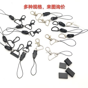 Boucles de lanière en nylon avec mousqueton, accessoires durables en sangle pour la fabrication de sangles de téléphone portable ou de laisse pour chien - Product Image 1