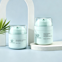 Pot cosmétique sans air avec logo personnalisé, nouveau design, pour crème, 30g 50g, blanc, pot à crème sous vide sans air